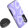 image:imageCasely Galaxy S25 Case  Pura Vida  Coastal Checkers  Bold Protective Design  Compatible with MagSafeLove Song  Lavender Heart