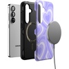 image:imageCasely Galaxy S25 Case  Pura Vida  Coastal Checkers  Bold Protective Design  Compatible with MagSafeLove Song  Lavender Heart