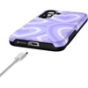 image:imageCasely Galaxy S25 Case  Pura Vida  Coastal Checkers  Bold Protective Design  Compatible with MagSafeLove Song  Lavender Heart