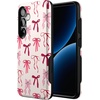 image:imageCasely Galaxy S25 Case  Pura Vida  Coastal Checkers  Bold Protective Design  Compatible with MagSafeLover Girlie  Pink Bows