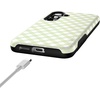 image:imageCasely Galaxy S25 Case  Pura Vida  Coastal Checkers  Bold Protective Design  Compatible with MagSafeMint Lattice  Sunday Best