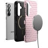image:imageCasely Galaxy S25 Case  Pura Vida  Coastal Checkers  Bold Protective Design  Compatible with MagSafeOn the Dot  Pink  Brown Polka Dot