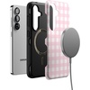 image:imageCasely Galaxy S25 Case  Pura Vida  Coastal Checkers  Bold Protective Design  Compatible with MagSafePink Plaid  Sunday Best