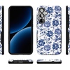 image:imageCasely Galaxy S25 Case  Pura Vida  Coastal Checkers  Bold Protective Design  Compatible with MagSafeRose to Fame  Blue  White Rose Floral