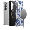 image:imageCasely Galaxy S25 Case  Pura Vida  Coastal Checkers  Bold Protective Design  Compatible with MagSafeRose to Fame  Blue  White Rose Floral