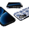 image:imageCasely Galaxy S25 Case  Pura Vida  Coastal Checkers  Bold Protective Design  Compatible with MagSafeRose to Fame  Blue  White Rose Floral