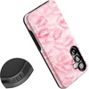image:imageCasely Galaxy S25 Case  Pura Vida  Coastal Checkers  Bold Protective Design  Compatible with MagSafeSealed with a Kiss  Pink Lipstick