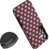 image:imageCasely Galaxy S25 Case  Pura Vida  Coastal Checkers  Bold Protective Design  Compatible with MagSafeSpotted in SoHo  Burgundy Polka Dot