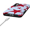 image:imageCasely Galaxy S25 Case  Pura Vida  Coastal Checkers  Bold Protective Design  Compatible with MagSafeStars Align  Blue  Red Stars