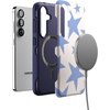 image:imageCasely Galaxy S25 Case  Pura Vida  Coastal Checkers  Bold Protective Design  Compatible with MagSafeStars Align  Blue  White Stars