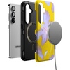 image:imageCasely Galaxy S25 Case  Pura Vida  Coastal Checkers  Bold Protective Design  Compatible with MagSafeSunwashed Painted Floral  Hibiscus Haze