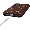 image:imageCasely Galaxy S25 Case  Pura Vida  Coastal Checkers  Bold Protective Design  Compatible with MagSafeTeddy Bows  Brown Polka Dot