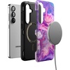 image:imageCasely Galaxy S25 Case  Pura Vida  Coastal Checkers  Bold Protective Design  Compatible with MagSafeTie Dying Over You  Purple Marble