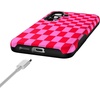 image:imageCasely Galaxy S25 Case  Pura Vida  Coastal Checkers  Bold Protective Design  Compatible with MagSafeVibe Check  Pink Checkerboard