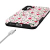 image:imageCasely Galaxy S25 Case  Pura Vida  Coastal Checkers  Bold Protective Design  Compatible with MagSafeVines of Love  Floral Heart