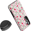 image:imageCasely Galaxy S25 Case  Pura Vida  Coastal Checkers  Bold Protective Design  Compatible with MagSafeVines of Love  Floral Heart