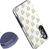 image:imageCasely Galaxy S25 Case  Pura Vida  Coastal Checkers  Bold Protective Design  Compatible with MagSafeVintage Garden  Blue Hydrangea
