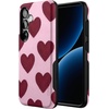 image:imageCasely Galaxy S25 Case  Pura Vida  Coastal Checkers  Bold Protective Design  Compatible with MagSafeWhole Lotta Love  Plum Hearts