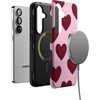 image:imageCasely Galaxy S25 Case  Pura Vida  Coastal Checkers  Bold Protective Design  Compatible with MagSafeWhole Lotta Love  Plum Hearts