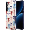 image:imageCasely Galaxy S25 Plus Case  Chateau Pups  French Dog  Bold Protective Design  Compatible with MagSafeAmerican Girlie  Red White  Blue Bows