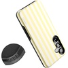 image:imageCasely Galaxy S25 Plus Case  Chateau Pups  French Dog  Bold Protective Design  Compatible with MagSafeButter Yellow Stripes  Sunday Best