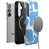 image:imageCasely Galaxy S25 Plus Case  Chateau Pups  French Dog  Bold Protective Design  Compatible with MagSafeCurrent MOOd  Light Blue Cow Print