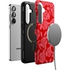 image:imageCasely Galaxy S25 Plus Case  Chateau Pups  French Dog  Bold Protective Design  Compatible with MagSafeFinal Rose  Red  Pink Floral