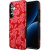 image:imageCasely Galaxy S25 Plus Case  Chateau Pups  French Dog  Bold Protective Design  Compatible with MagSafeFinal Rose  Red  Pink Floral
