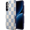 image:imageCasely Galaxy S25 Plus Case  Chateau Pups  French Dog  Bold Protective Design  Compatible with MagSafeFit Check  Light Blue Checkerboard
