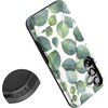image:imageCasely Galaxy S25 Plus Case  Chateau Pups  French Dog  Bold Protective Design  Compatible with MagSafeLeaf Me Alone  Green Floral Print