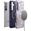 image:imageCasely Galaxy S25 Plus Case  Chateau Pups  French Dog  Bold Protective Design  Compatible with MagSafePoppy Meadows  Pastel Floral
