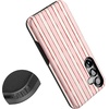 image:imageCasely Galaxy S25 Plus Case  Chateau Pups  French Dog  Bold Protective Design  Compatible with MagSafePretty in Pastel  Blush Stripes