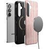 image:imageCasely Galaxy S25 Plus Case  Chateau Pups  French Dog  Bold Protective Design  Compatible with MagSafePretty in Pastel  Blush Stripes