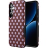 image:imageCasely Galaxy S25 Plus Case  Chateau Pups  French Dog  Bold Protective Design  Compatible with MagSafeSpotted in SoHo  Burgundy Polka Dot