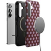 image:imageCasely Galaxy S25 Plus Case  Chateau Pups  French Dog  Bold Protective Design  Compatible with MagSafeSpotted in SoHo  Burgundy Polka Dot