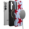 image:imageCasely Galaxy S25 Plus Case  Chateau Pups  French Dog  Bold Protective Design  Compatible with MagSafeStars Align  Blue  Red Stars
