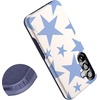 image:imageCasely Galaxy S25 Plus Case  Chateau Pups  French Dog  Bold Protective Design  Compatible with MagSafeStars Align  Blue  White Stars