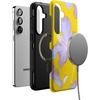 image:imageCasely Galaxy S25 Plus Case  Chateau Pups  French Dog  Bold Protective Design  Compatible with MagSafeSunwashed Painted Floral  Hibiscus Haze