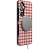 image:imageCasely Galaxy S25 Plus Case  Chateau Pups  French Dog  Bold Protective Design  Compatible with MagSafeSweet Jam  Red Gingham