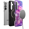 image:imageCasely Galaxy S25 Plus Case  Chateau Pups  French Dog  Bold Protective Design  Compatible with MagSafeTie Dying Over You  Purple Marble