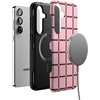 image:imageCasely Galaxy S25 Plus Case  Chateau Pups  French Dog  Bold Protective Design  Compatible with MagSafeUptown Gridlock  Pink Checkerboard