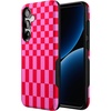 image:imageCasely Galaxy S25 Plus Case  Chateau Pups  French Dog  Bold Protective Design  Compatible with MagSafeVibe Check  Pink Checkerboard