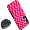 image:imageCasely Galaxy S25 Plus Case  Chateau Pups  French Dog  Bold Protective Design  Compatible with MagSafeVibe Check  Pink Checkerboard