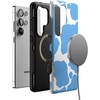 image:imageCasely Galaxy S25 Ultra Case  Mystic Meadow  Green Gardens  Bold Protective Design  Compatible with MagSafeCurrent MOOd  Light Blue Cow Print