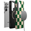 image:imageCasely Galaxy S25 Ultra Case  Mystic Meadow  Green Gardens  Bold Protective Design  Compatible with MagSafeFit Check  Green Checkerboard