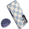 image:imageCasely Galaxy S25 Ultra Case  Mystic Meadow  Green Gardens  Bold Protective Design  Compatible with MagSafeFit Check  Light Blue Checkerboard