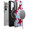 image:imageCasely Galaxy S25 Ultra Case  Mystic Meadow  Green Gardens  Bold Protective Design  Compatible with MagSafeStars Align  Blue  Red Stars