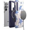 image:imageCasely Galaxy S25 Ultra Case  Mystic Meadow  Green Gardens  Bold Protective Design  Compatible with MagSafeStars Align  Blue  White Stars