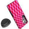 image:imageCasely Galaxy S25 Ultra Case  Mystic Meadow  Green Gardens  Bold Protective Design  Compatible with MagSafeVibe Check  Pink Checkerboard