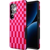 image:imageCasely Galaxy S25 Ultra Case  Mystic Meadow  Green Gardens  Bold Protective Design  Compatible with MagSafeVibe Check  Pink Checkerboard